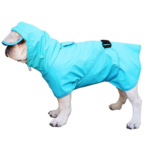 Premium Waterproof Dog Raincoat with Hoodie | Adjustable & Reflective Dog Jacket | Lightweight Dog Poncho Slicker for Small, Medium, and Large Dogs (Large, Yellow) | Leash Hole Included